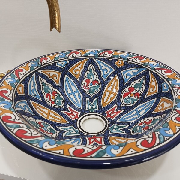 Hand Painted Porcelain Sink Etsy