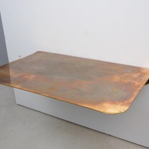Unlacquered Brass Floating Shelf For Walls And Bathrooms