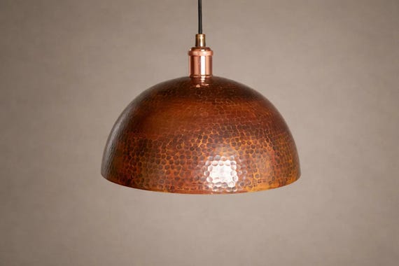 Dome Copper Pendant Light