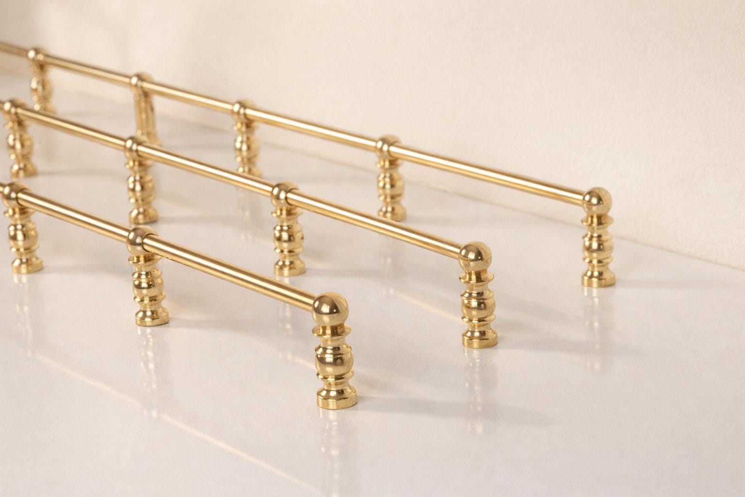 Gallery Shelf Rails Solid Brass Shelf Gallery Rail, 10mm Rod, Unlacquered Brass - Etsy