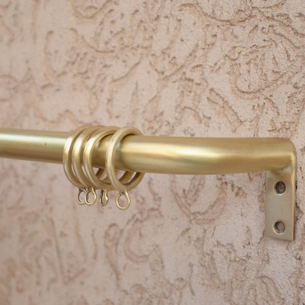 French Drapery Rods Brass Etsy