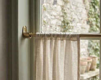 Minimal Inside Mount Cafe Curtain Rod, 16mm Diameter Hardware