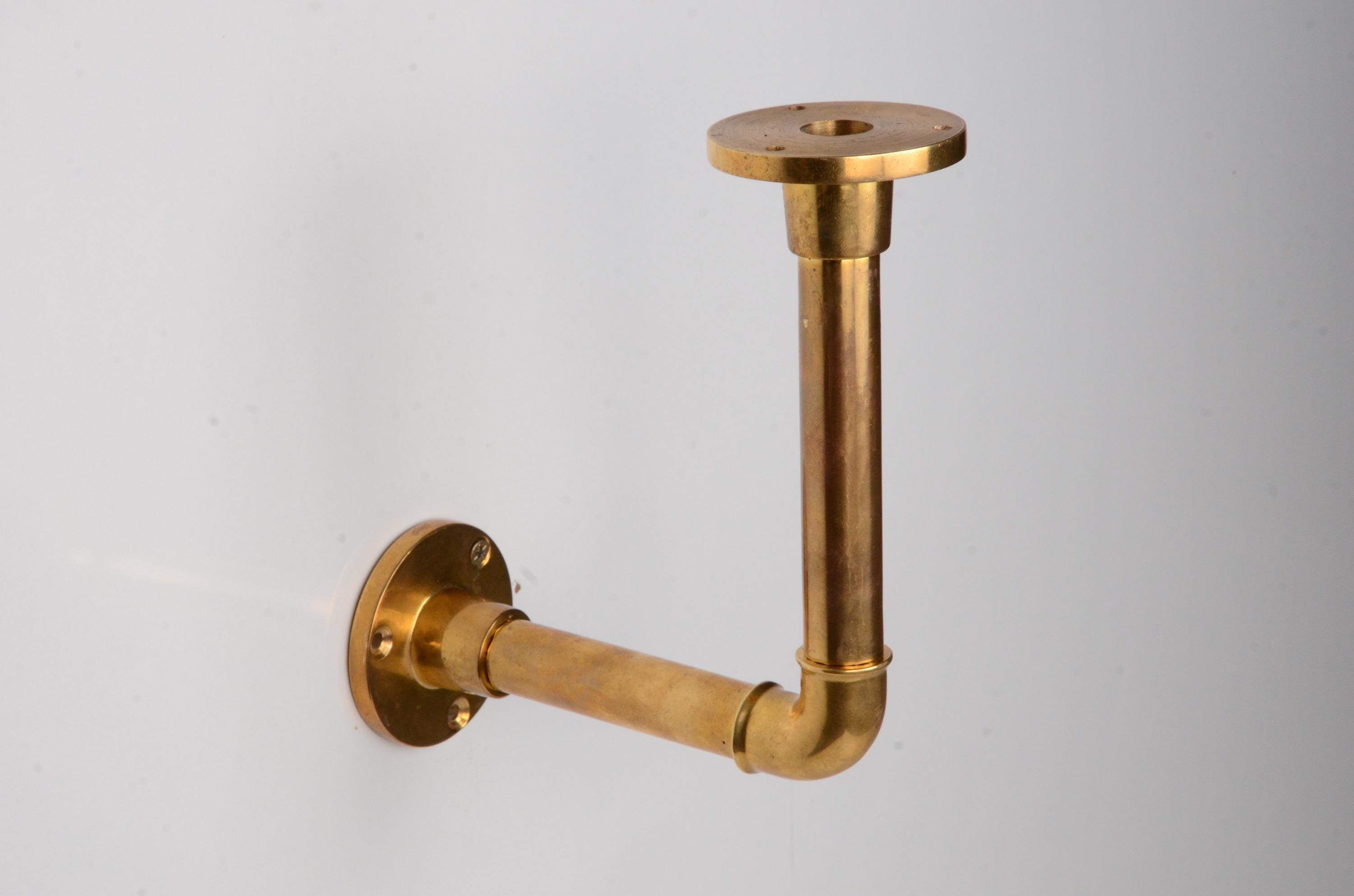 Set Di 2 Staffe For Mensole In Tubo Industriale, Supporti - Foto 6