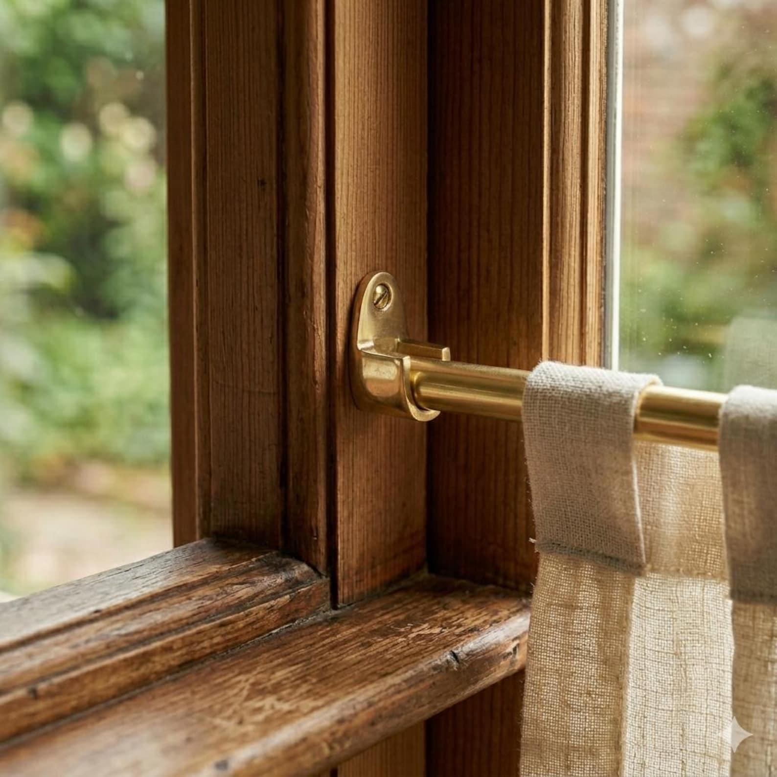 Minimal Inside Mount Cafe Curtain Rod, Kitchen Cafe Curtain Hardware - Etsy