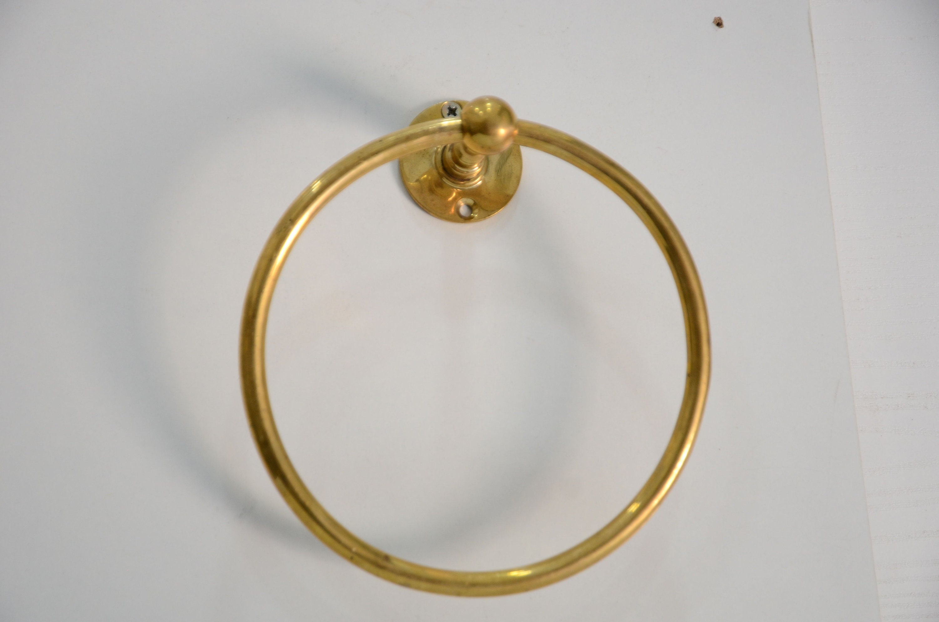 Unlacquered brass towel ring new arrivals