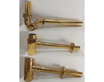 Unlacquered Brass P Trap For Your Kitchen Or Bathroom, 3 Choices Available