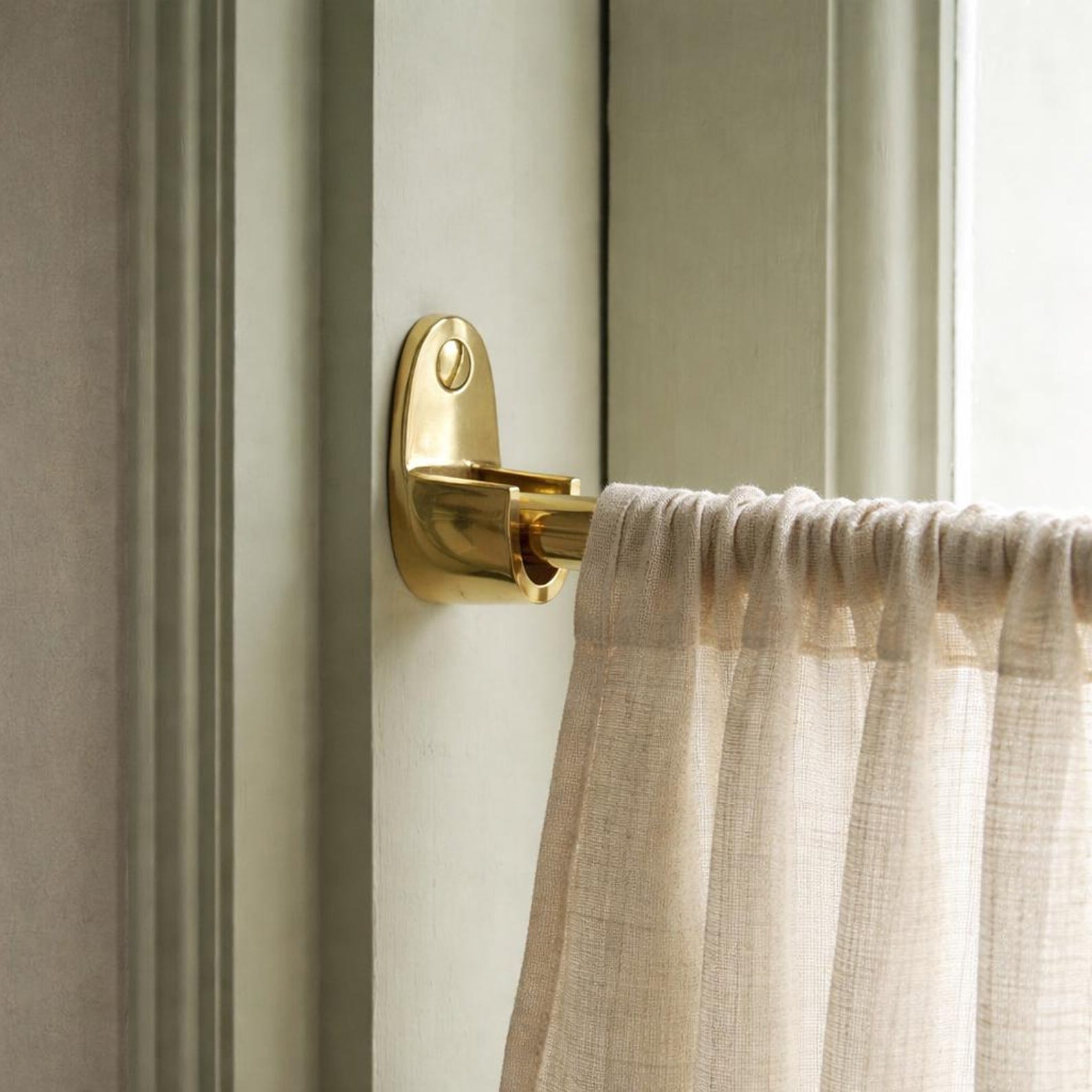 Minimal Inside Mount Cafe Curtain Rod, Kitchen Cafe Curtain Hardware - Etsy
