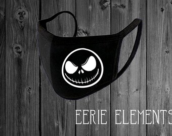 Nightmare Before Christmas Jack Skelllington Face Mask - 100% Cotton