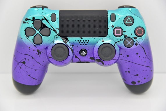 blue and purple ps4 controller