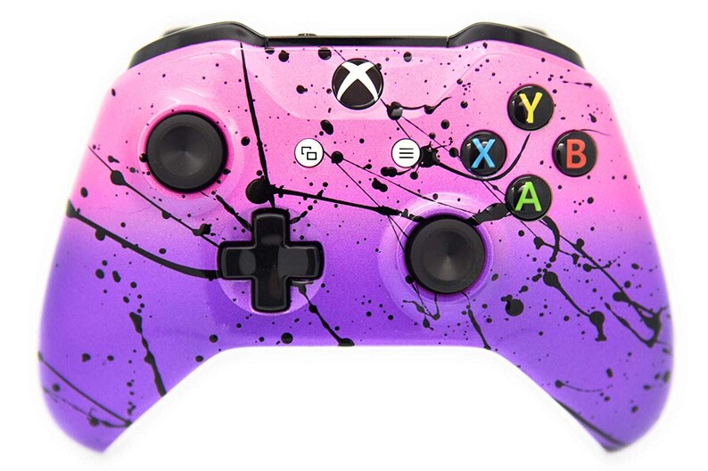 Pink & Purple Fade Hand Airbrushed Wireless Xbox One Custom Etsy