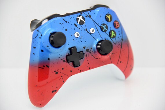 red fade xbox one controller