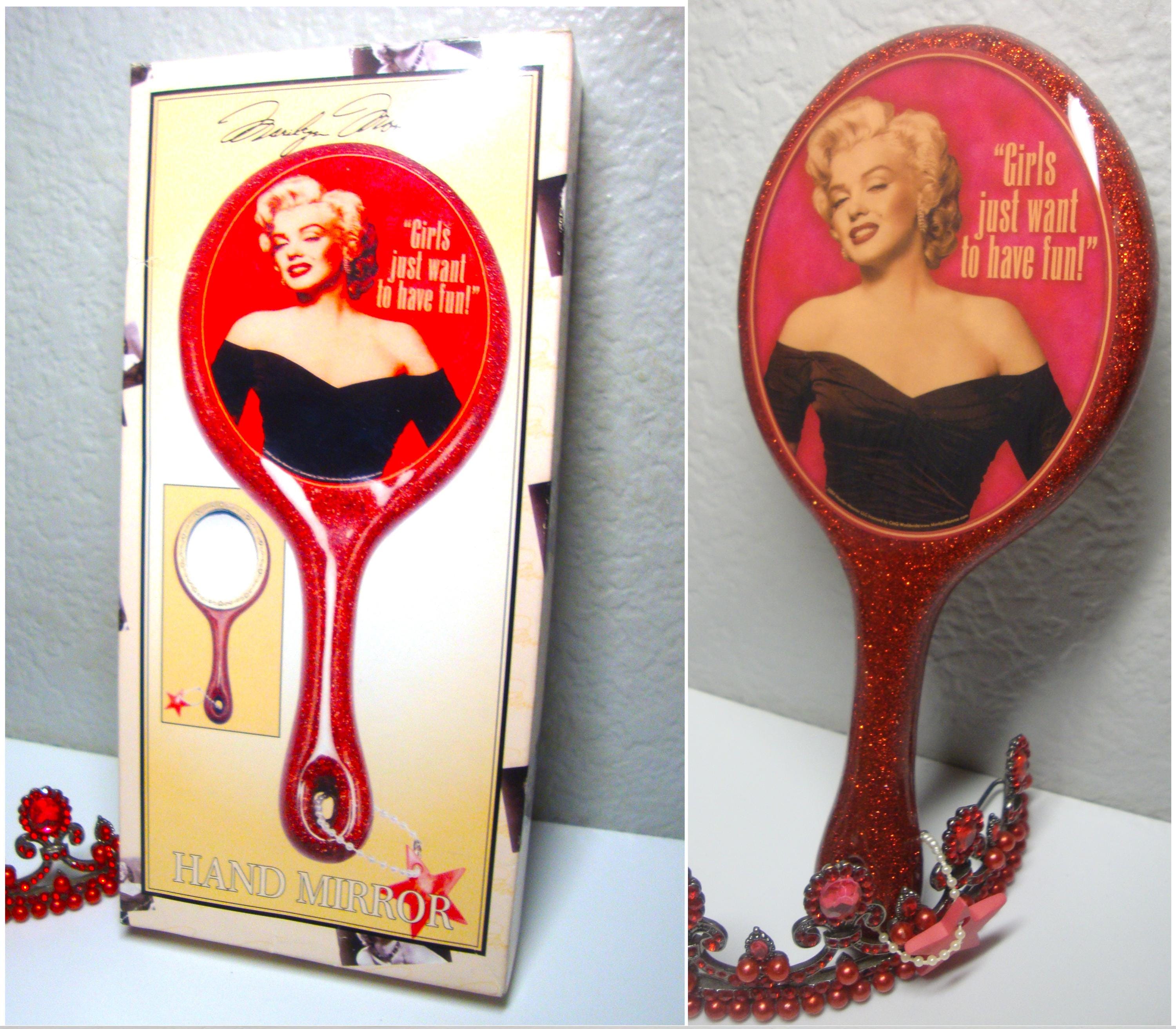 Vintage M. MONROE HAND MIRROR - Marilyn Monroe 