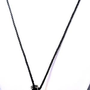 Vintage D.J.PALMER Goldtone Ribbed Heart Perfume Flacon Necklace image 3