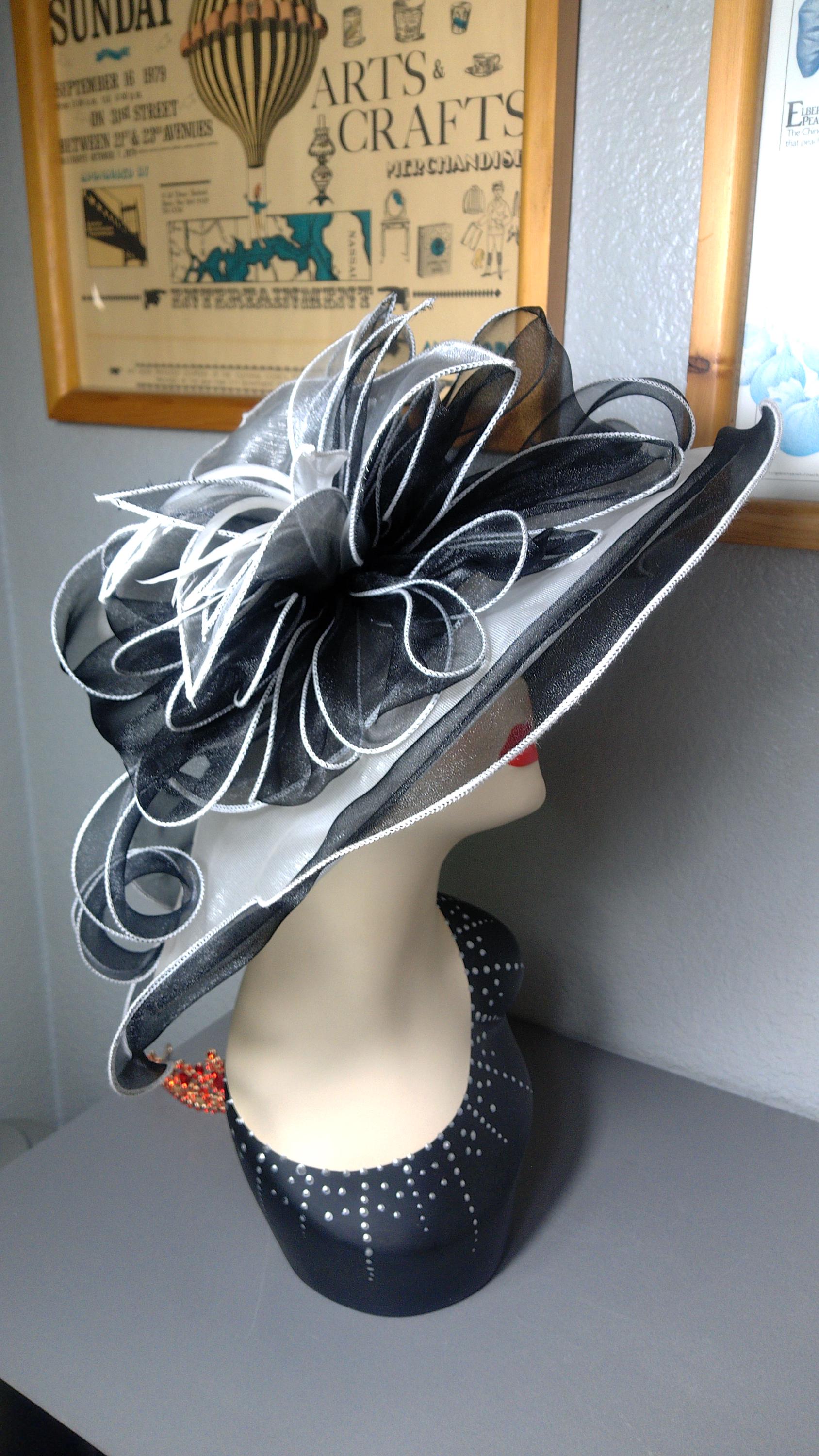 Elegant Black Wool Hat with Silver Sequined Beaded Floral Embellishments Elonmo Womens Lace Flowers Baseball Cap with Jewel  main image 3