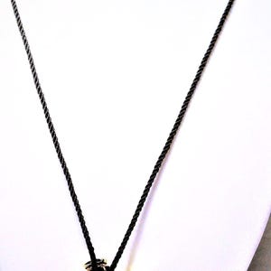 Vintage D.J.PALMER Goldtone Ribbed Heart Perfume Flacon Necklace image 10