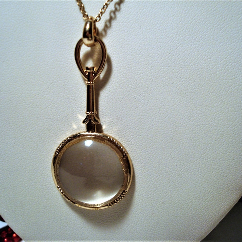 Magnifying Glass Pendant Etsy