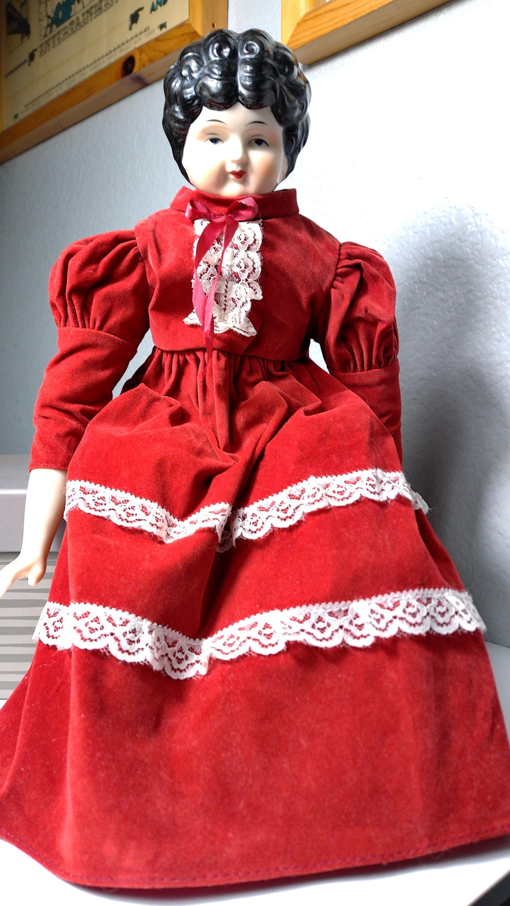 * vintage dolls head ୨୧ * チャイナヘッド さん Vintage Reproduction Antique China Head Doll No. 5 – 17
