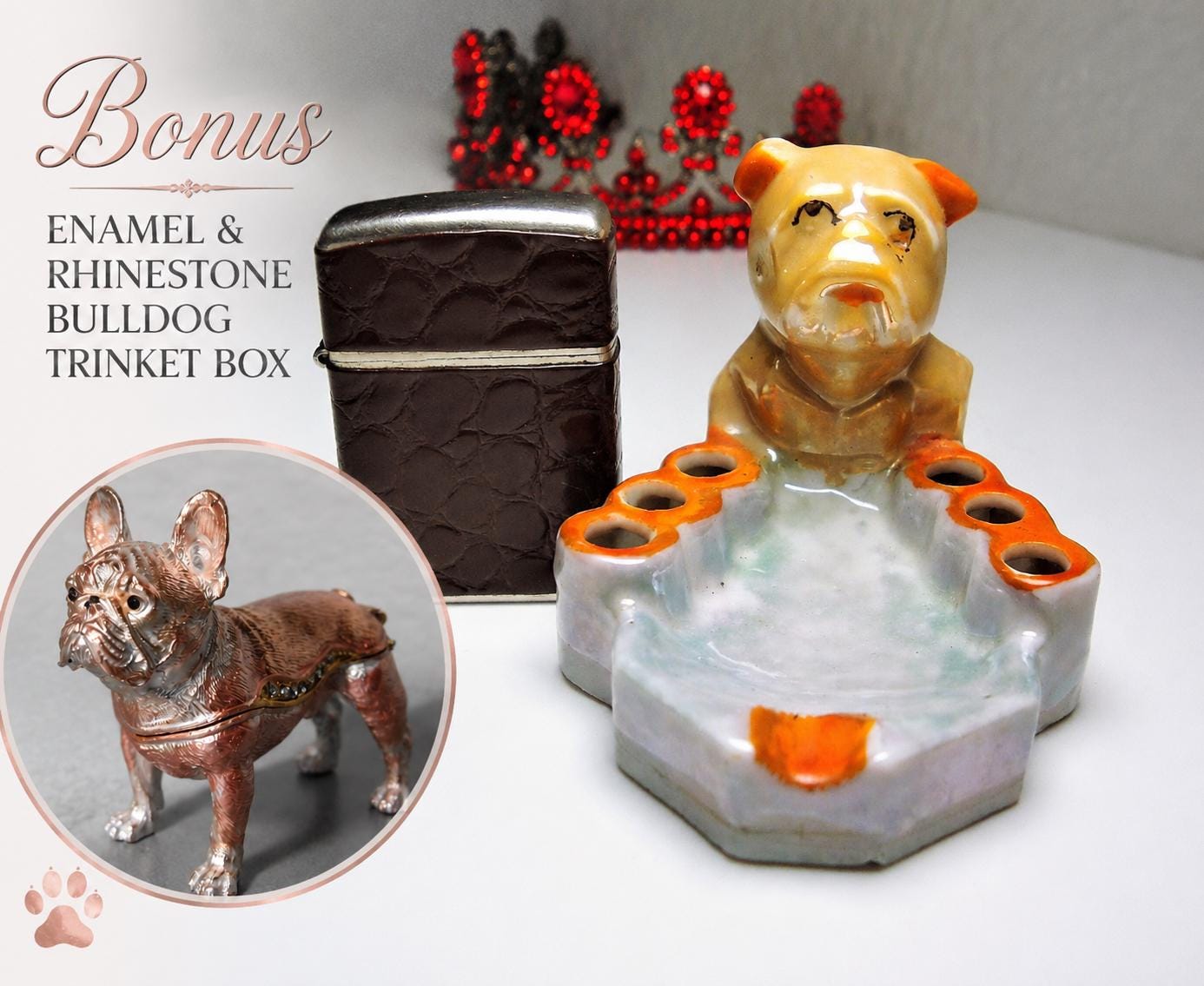 Bulldog Ashtray - Etsy Bulldog Ashtray - Etsy