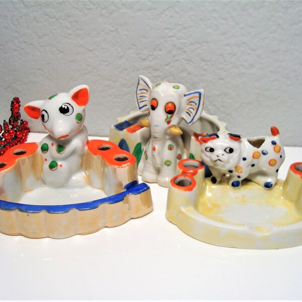 Made in Japan Dog Ashtray Etsy