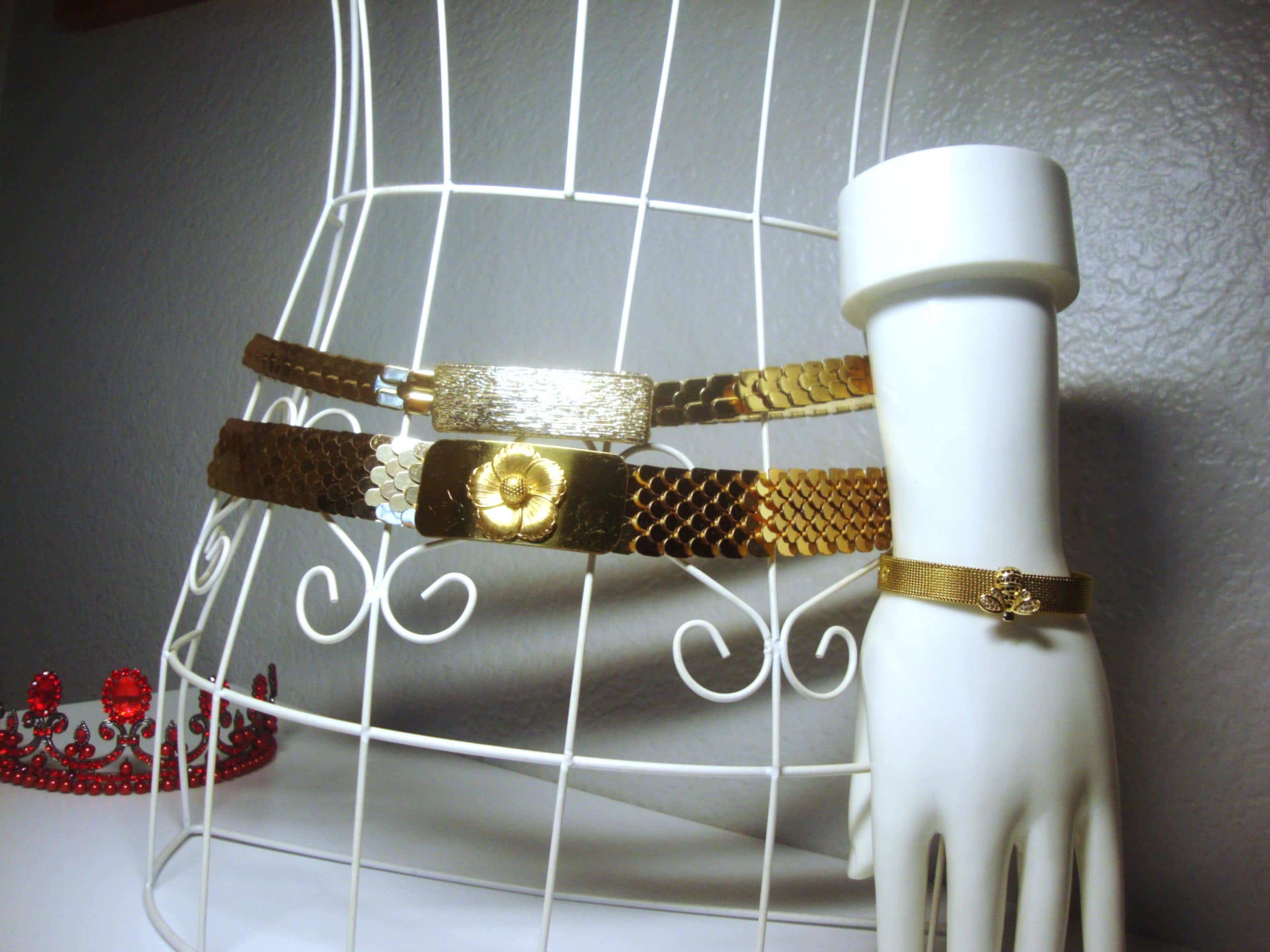 70s Gold Mesh Belt - Etsy