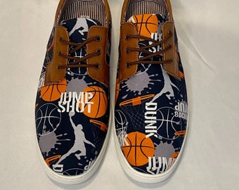 Slam Dunk Basketball Sneakers, Men's Game Shoes, Cotton Fabric