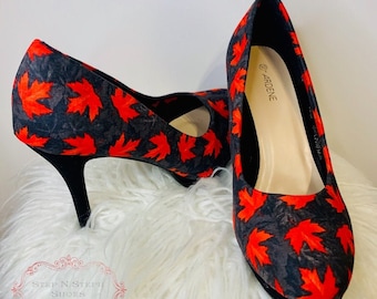 Canadian Eh, Canada Day Shoes, Maple Leaf Heels, Holiday Gifts, Birthday