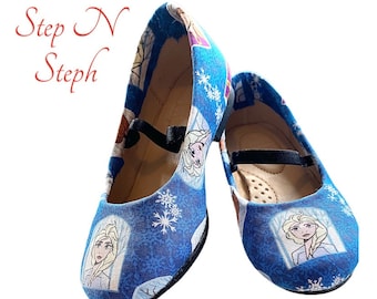 Kids Frozen Shoes, Elsa Flats, Anna Shoes, Children Disney Shoes, Girl’s Shoes, Holiday Gifts, Birthday