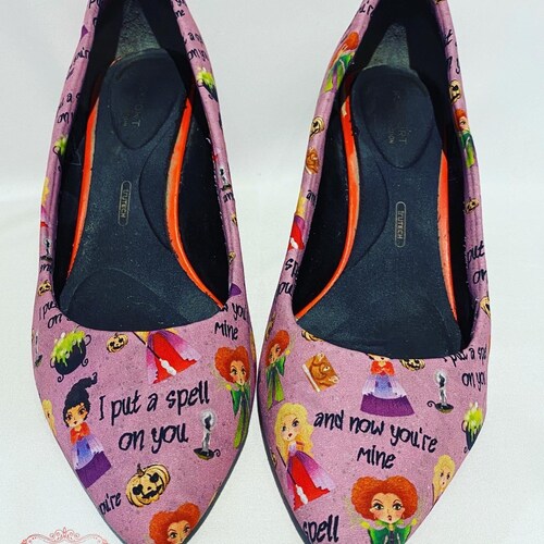 Hocus Pocus Oxford Pumps, I Put a Spell shops on You Shoes, Halloween Heels, Fall Flats, Witch Shoes