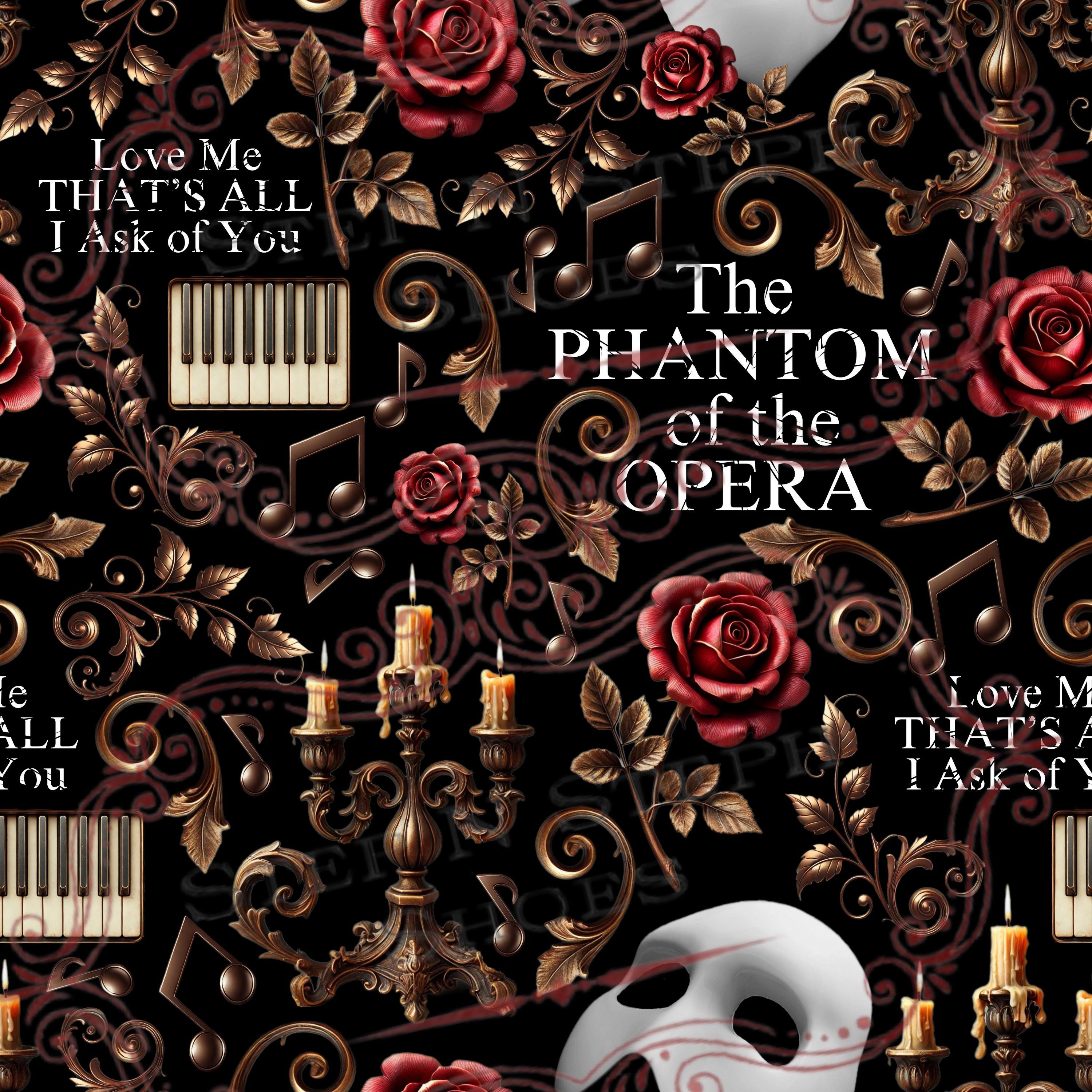 Phantom Pattern Phantom of the Opera Seamless Pattern (digital Download) - Etsy