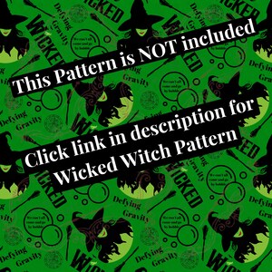 Wicked the Musical Seamless Pattern, Good Witch Design (PNG, JPG, PDF) image 5