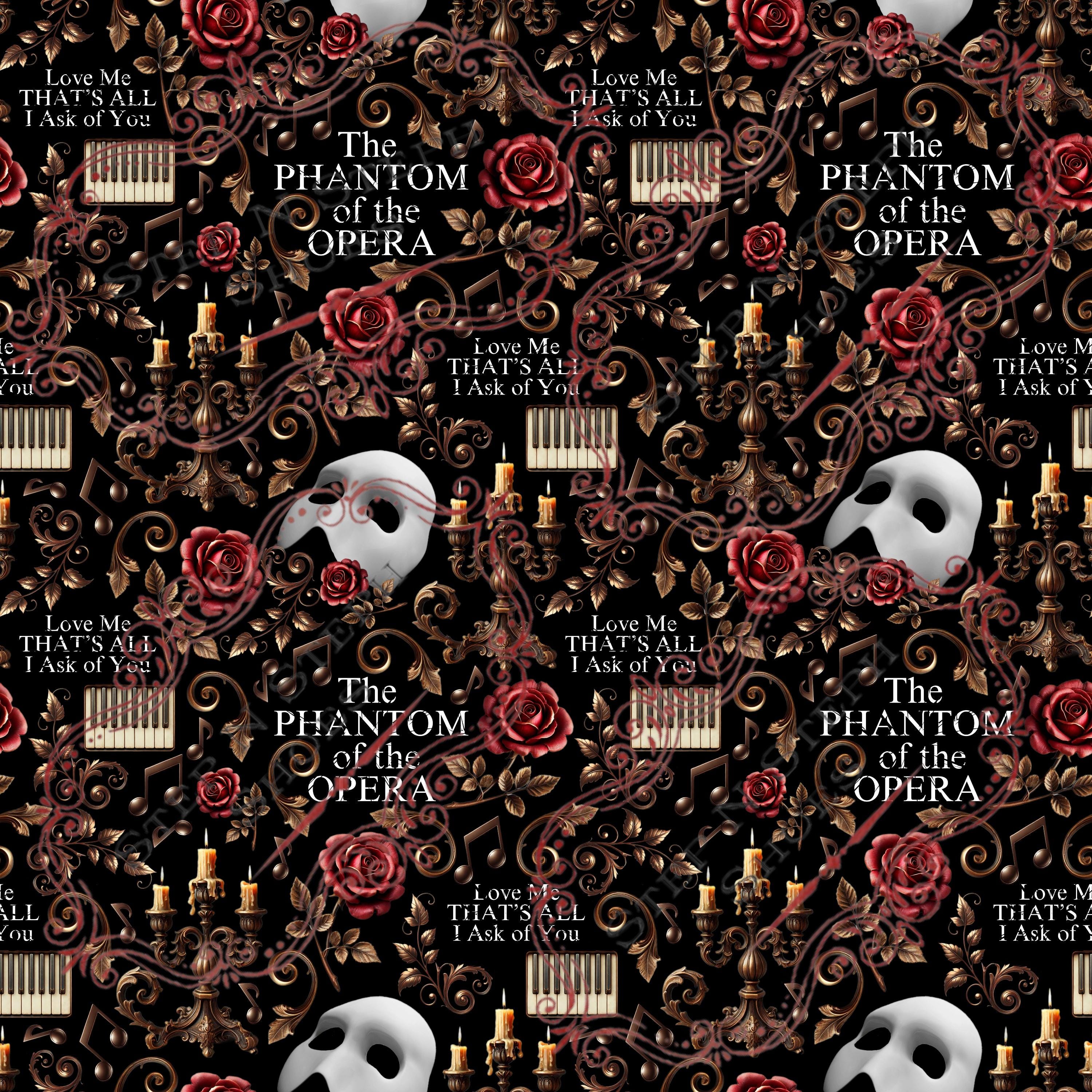 Phantom Pattern Phantom of the Opera Seamless Pattern (digital Download) - Etsy
