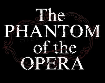 Phantom of the Opera PNG Images, Musical Pattern (Digital Download)