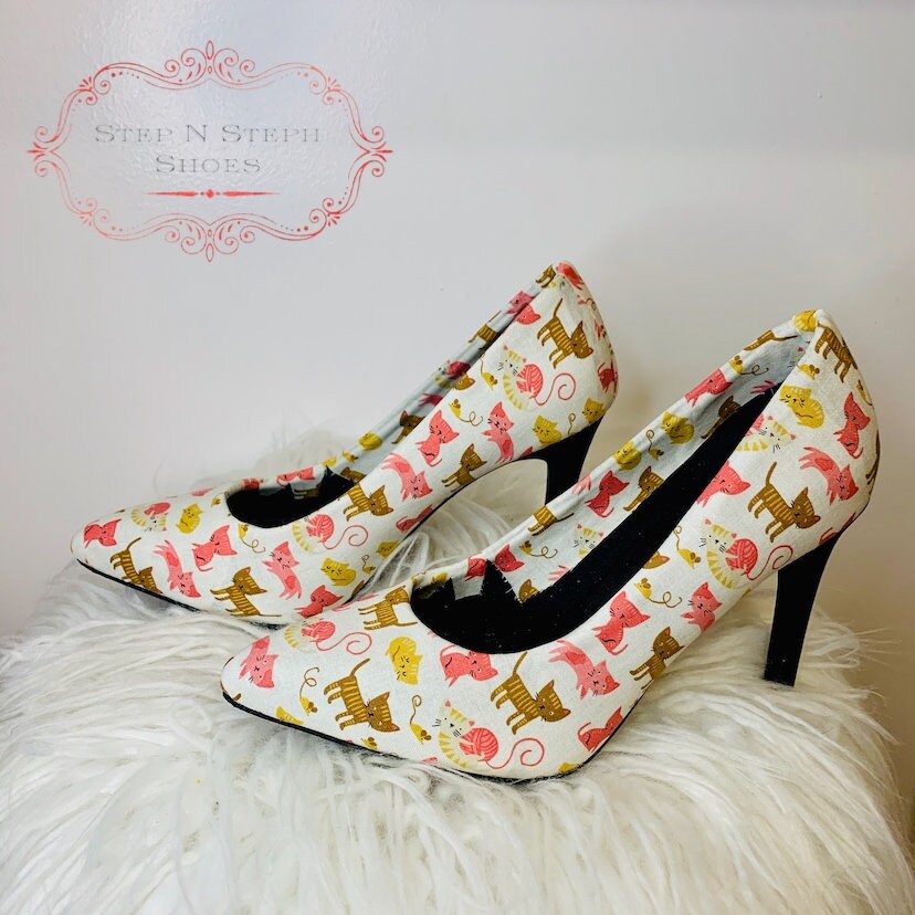 The Puurrfect Pair Cat Heels Kitten Shoes Holiday Gifts Etsy