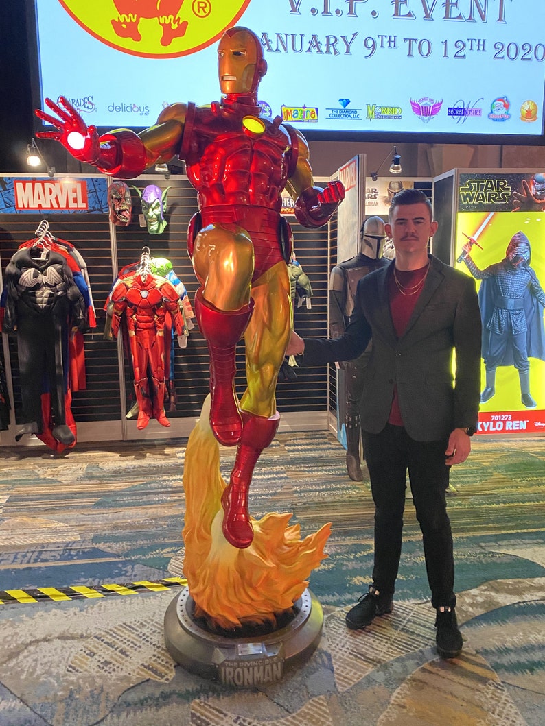 Classic Iron Man Life Size Statue Marvel Disney Rubie's Etsy