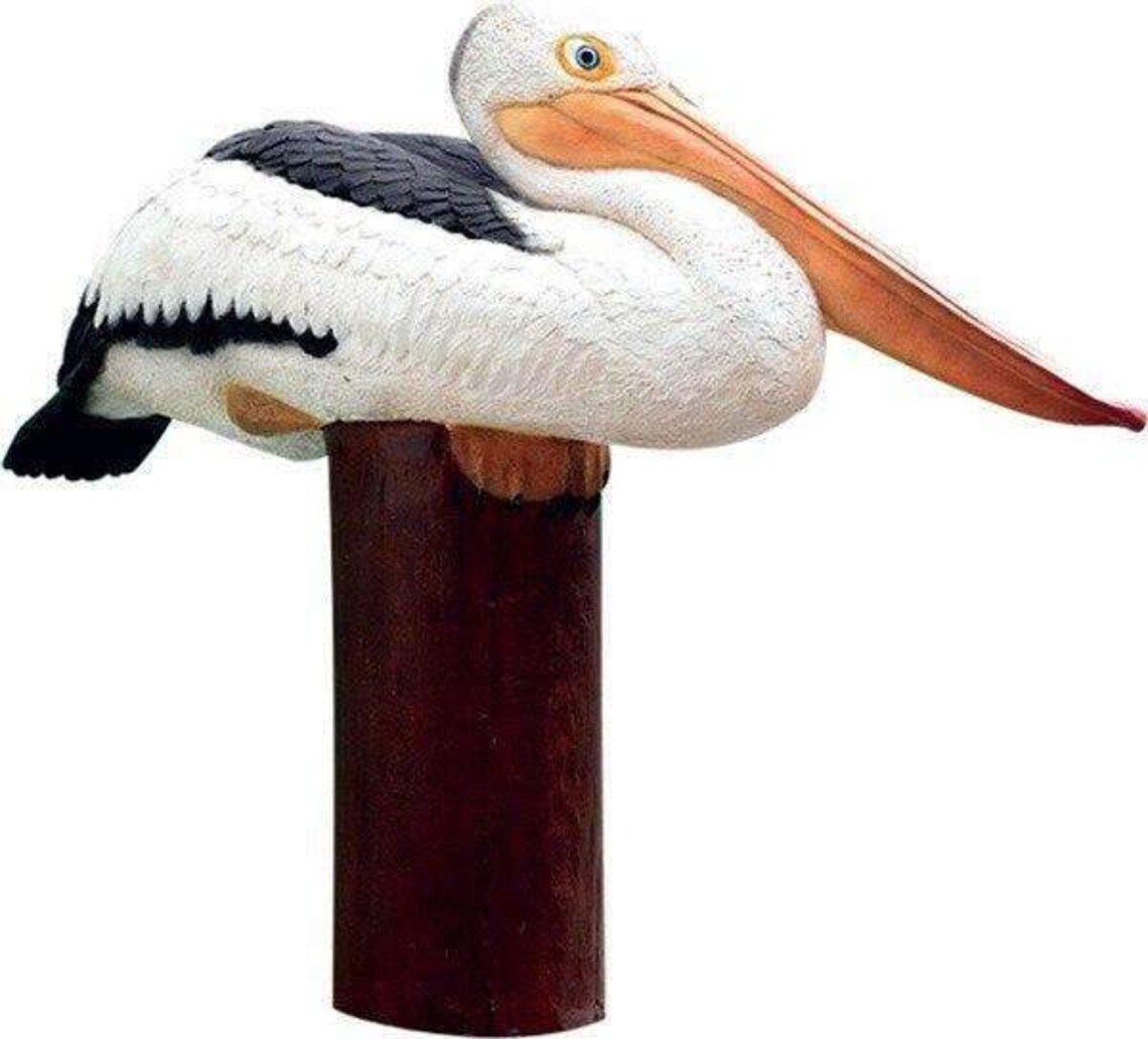 Bird Pelican On Post Animal Prop Life Size Resin Statue Etsy