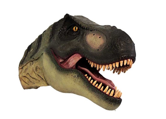 Cabeza de dinosaurio T-Rex Estatua pequeña de tamaño natural - Etsy México Cabeza de dinosaurio T-Rex Estatua pequeña de tamaño natural - Etsy México