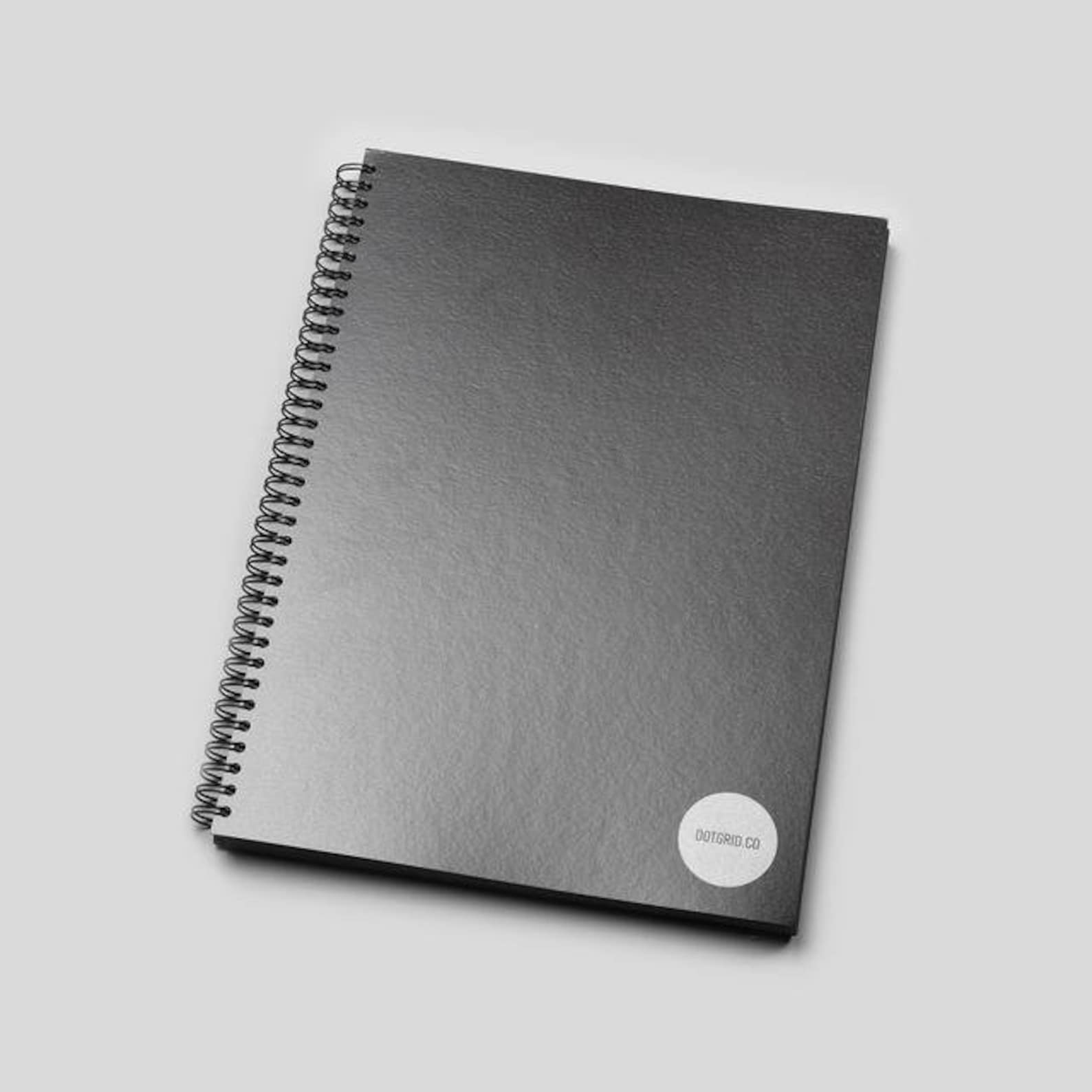 A4 Dot Grid Notebook With Black Pages Dotted Notebook Etsy