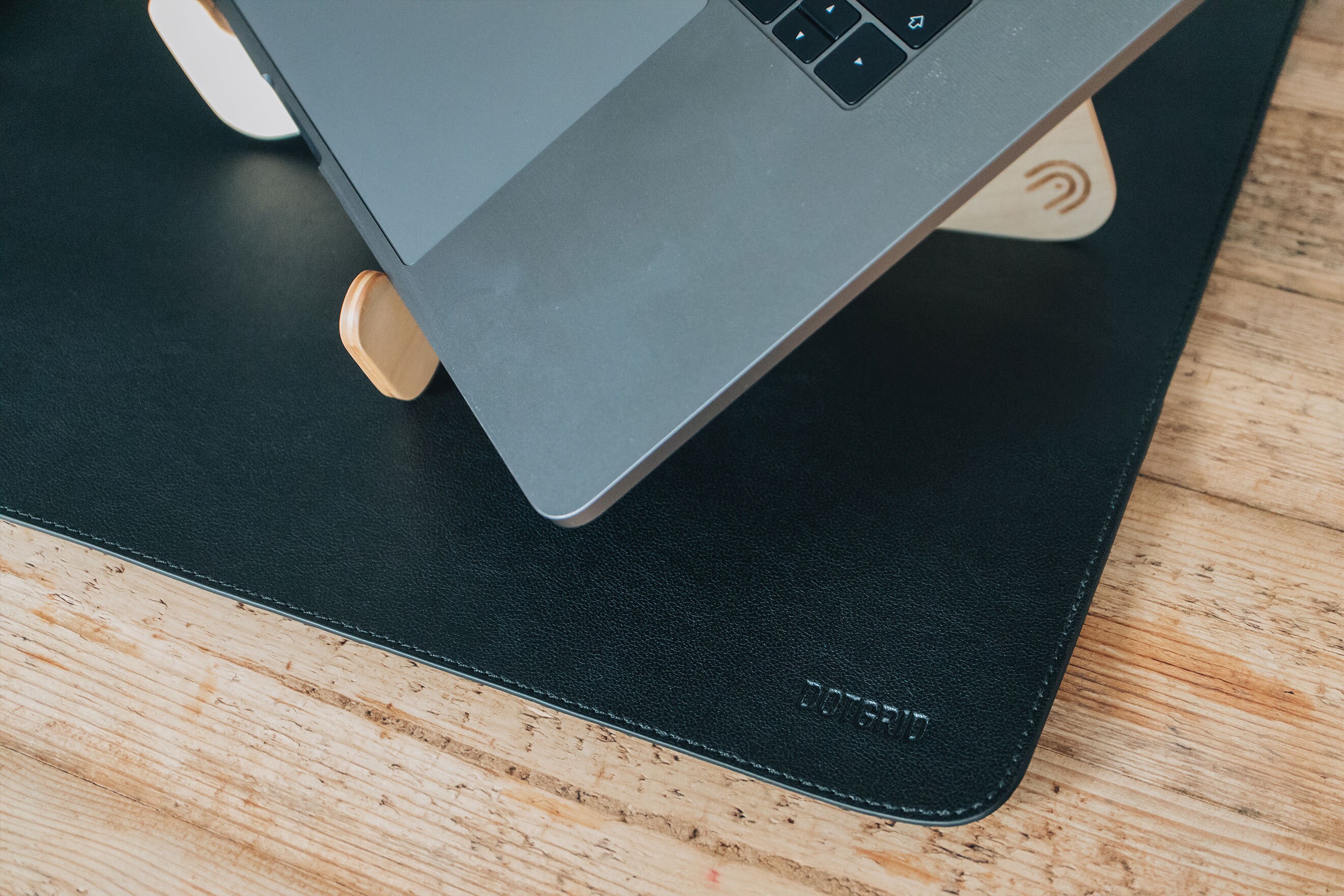 Large Desk Mat Vegan Leather Black Etsy