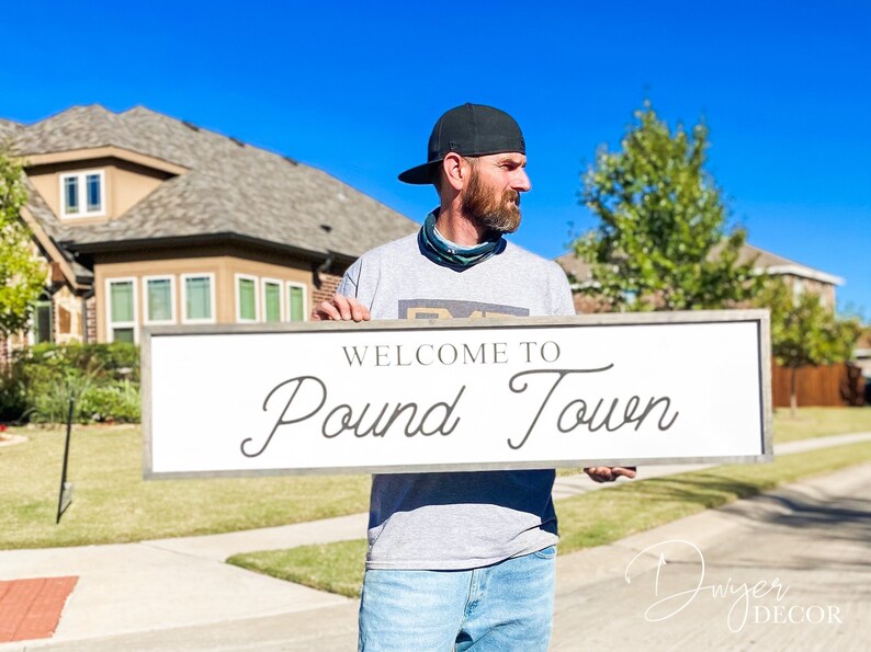 to Pound Town Sign to Pound Town Funny Etsy