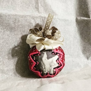 Personalized Photo Fabric Ball Ornament