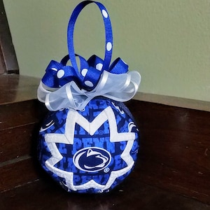 Penn State Fabric Ball Ornament
