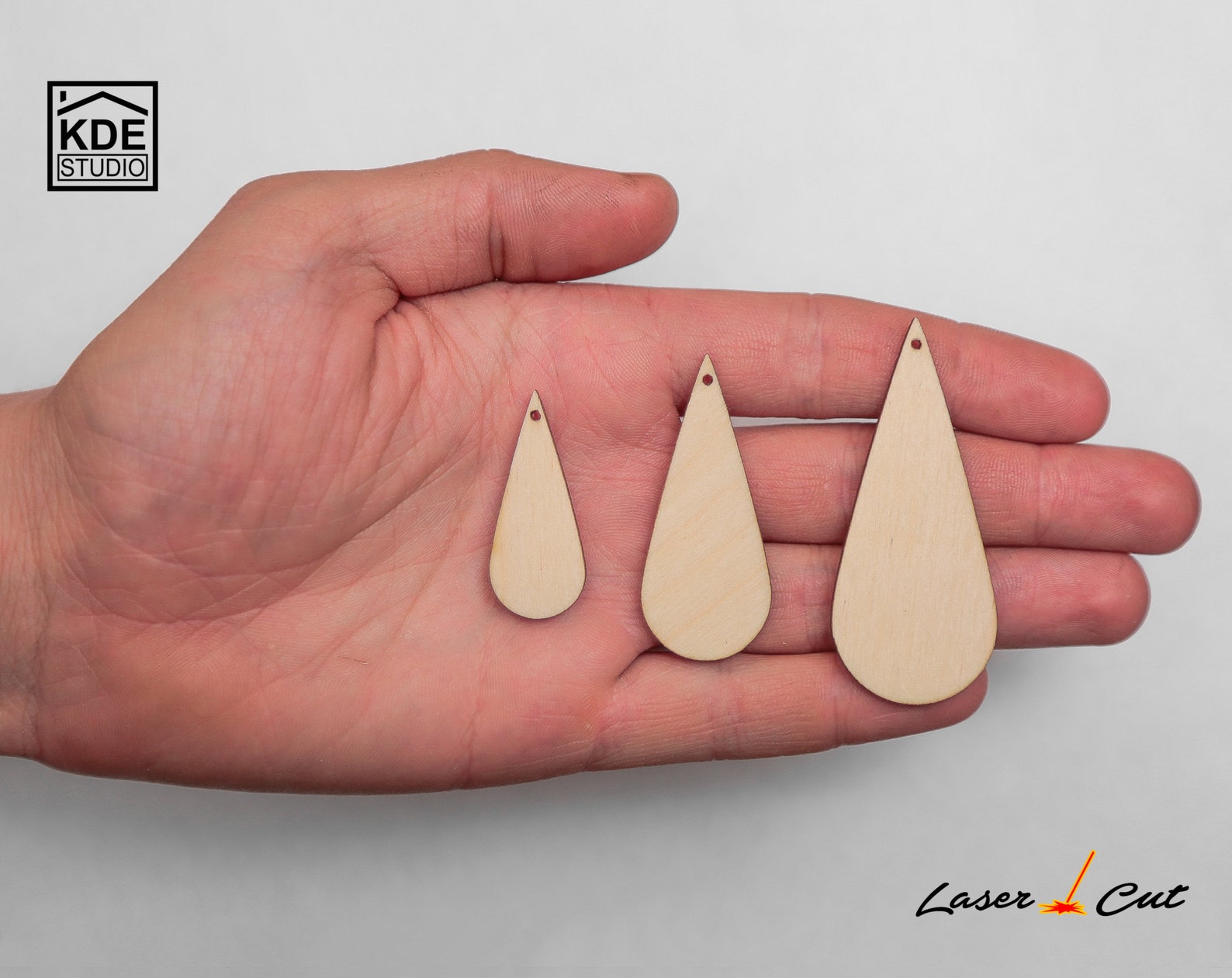 Wood Earring Blanks. Unfinished Wooden Earrings. Wood Cutouts Etsy
