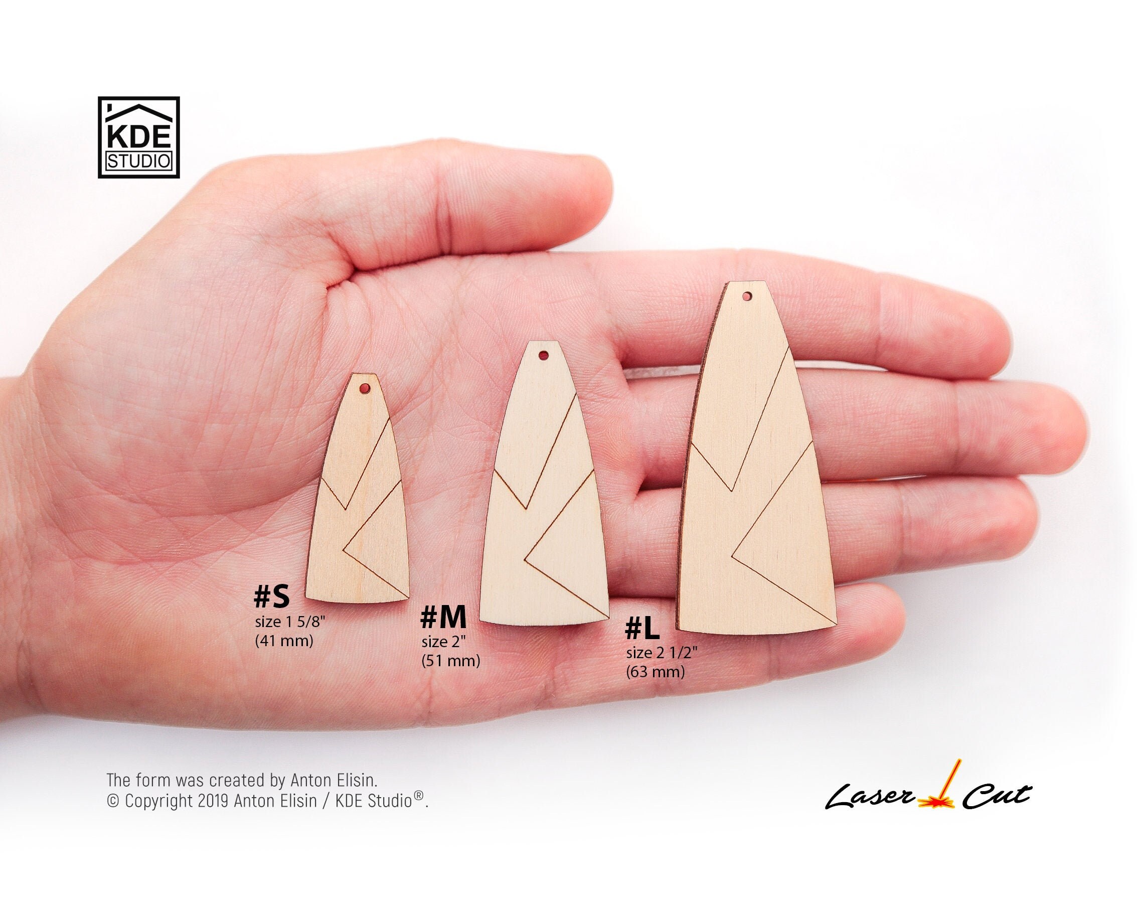 5 pairs / Unfinished wood earrings blanks. Jewelry making kit Etsy