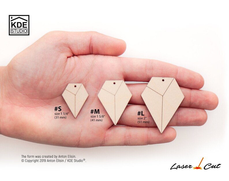 5 pairs / Unfinished wood earrings blanks. Laser cut wood Etsy