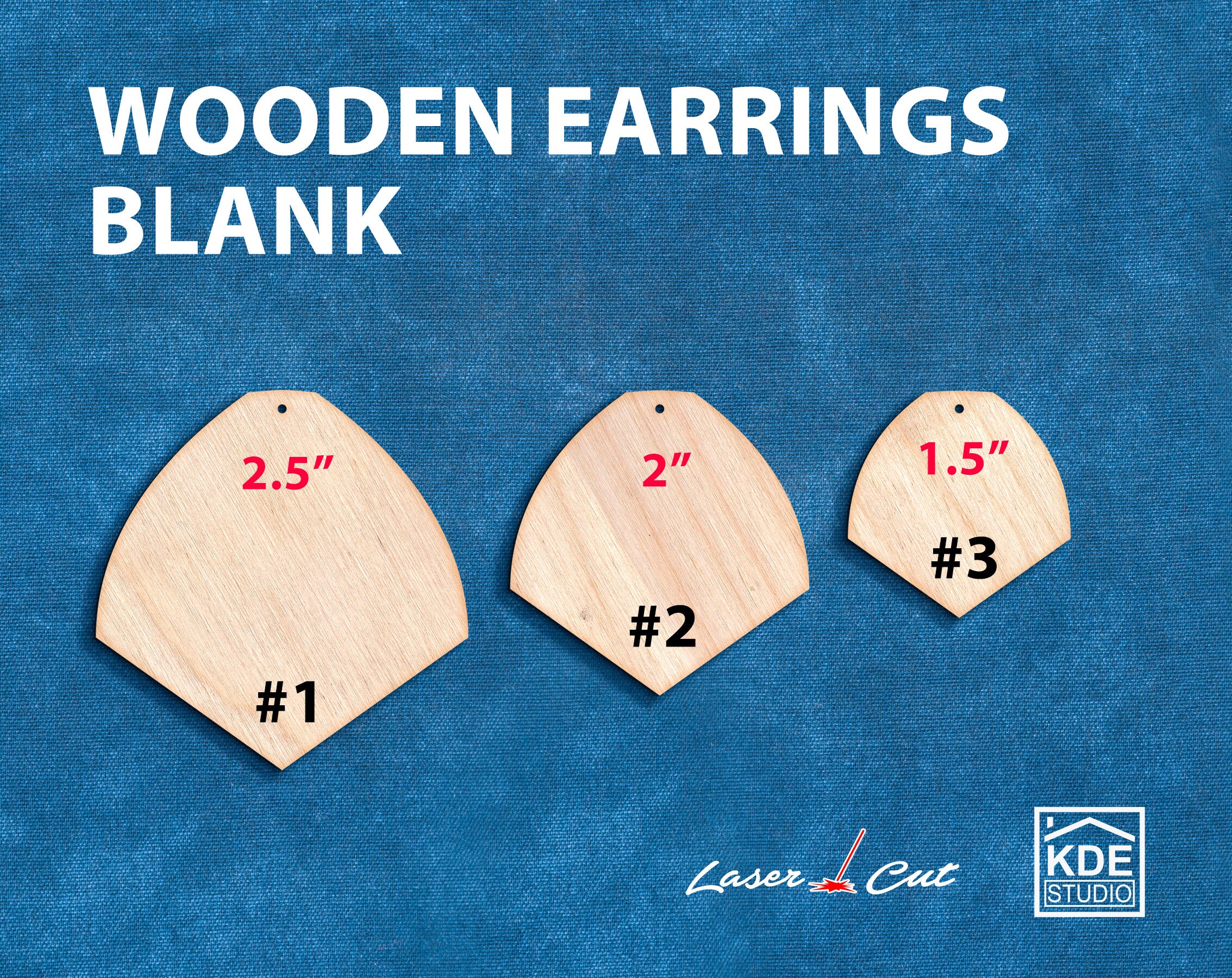 200 PCS Wooden Earrings Blanks. Unfinished Wooden Earrings. Etsy