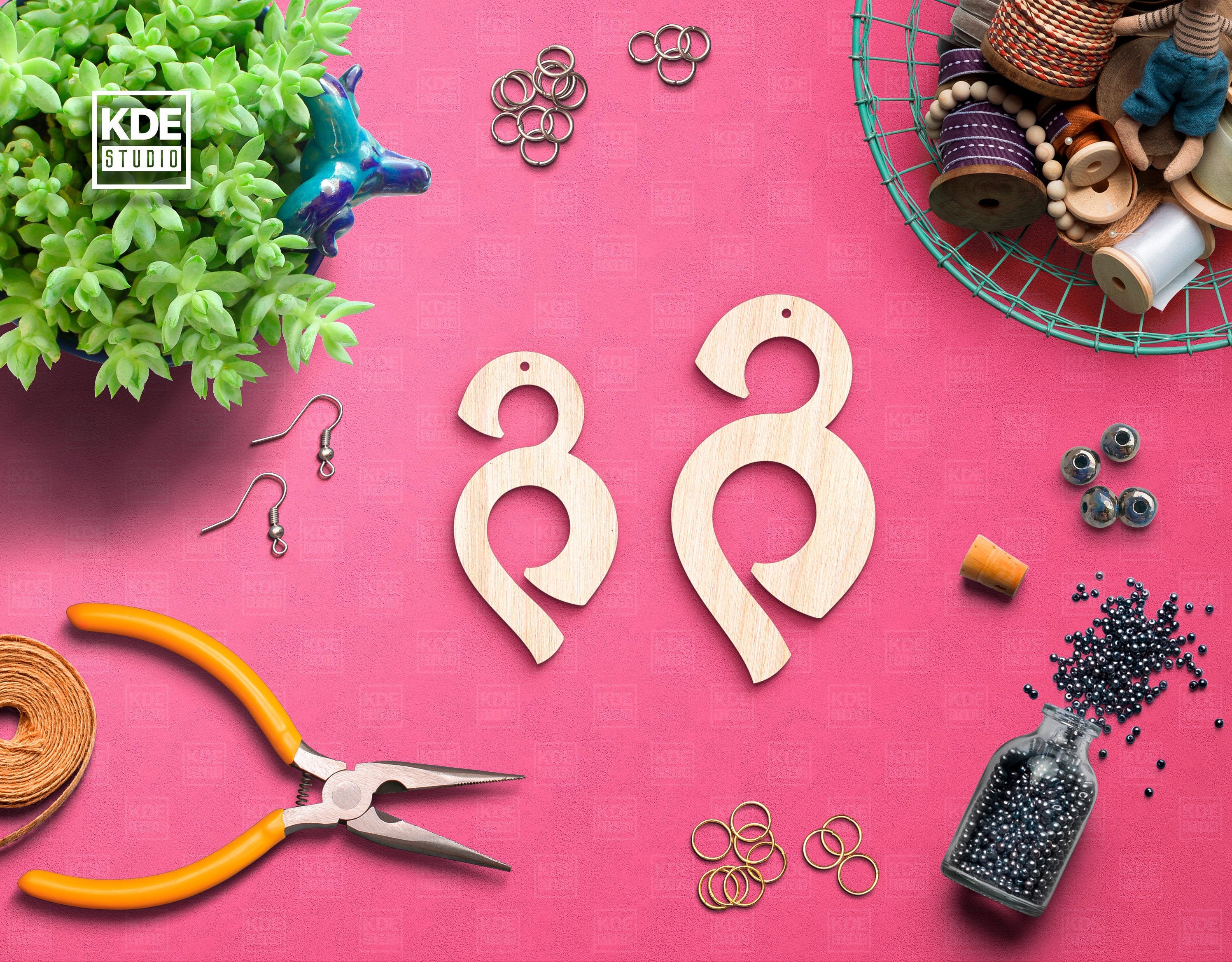 Unfinished wood earring blanks. Laser cut diy projects wooden Etsy