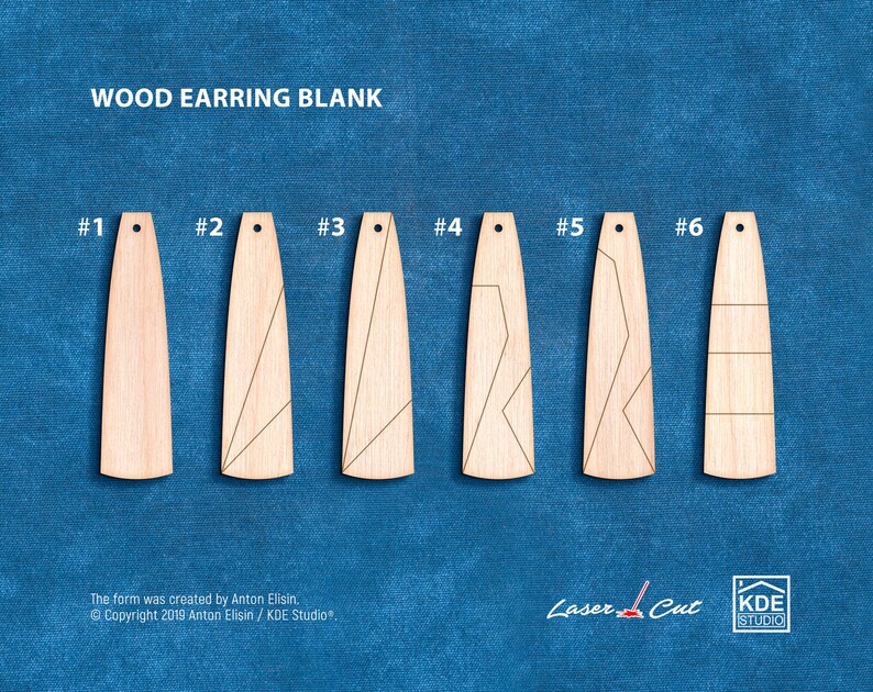 5 pairs / Unfinished wood earrings blanks. Unfinished wood Etsy