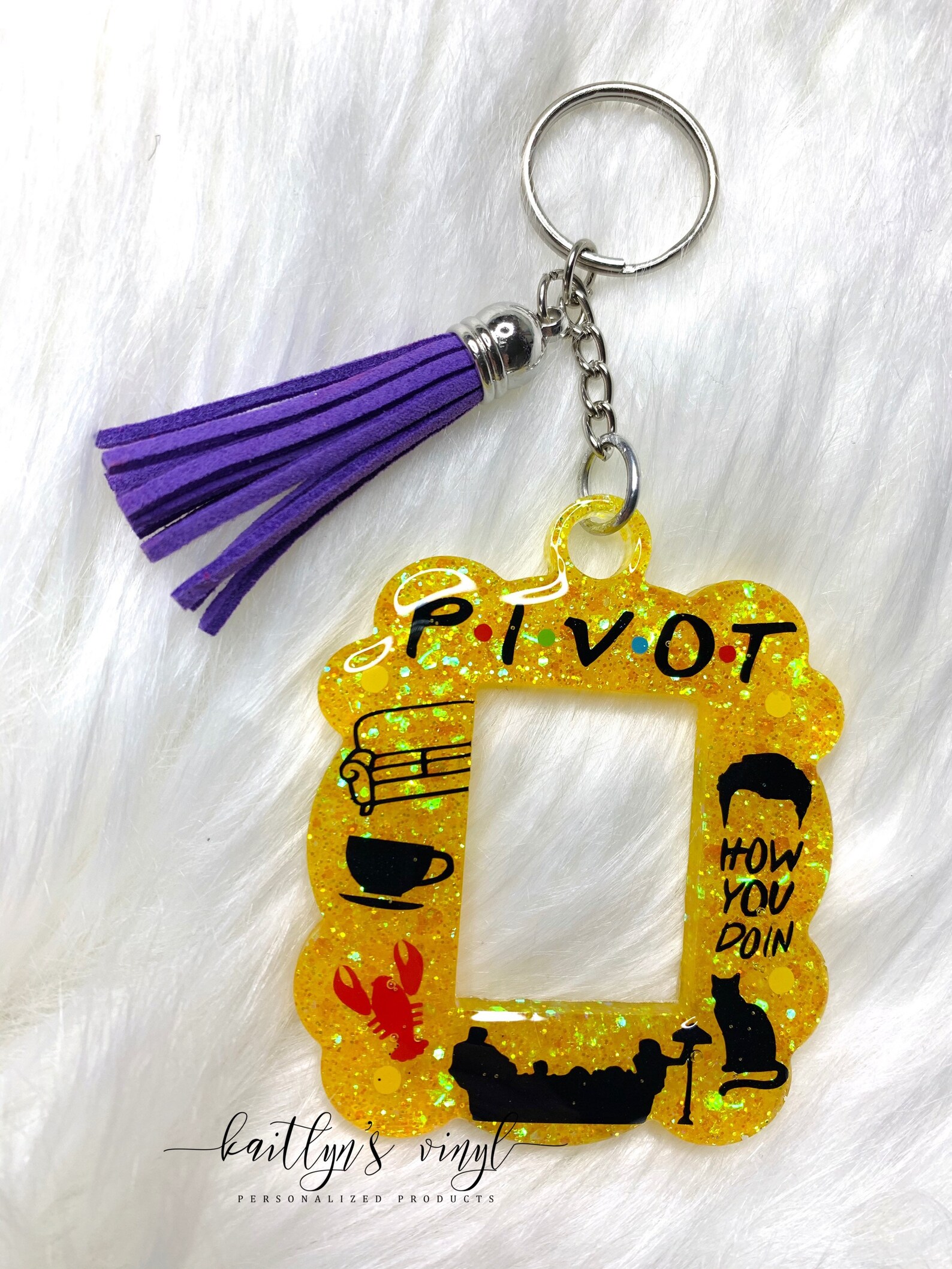 Friends Keychain Acrylic Keychain Tv Show Keychain Etsy
