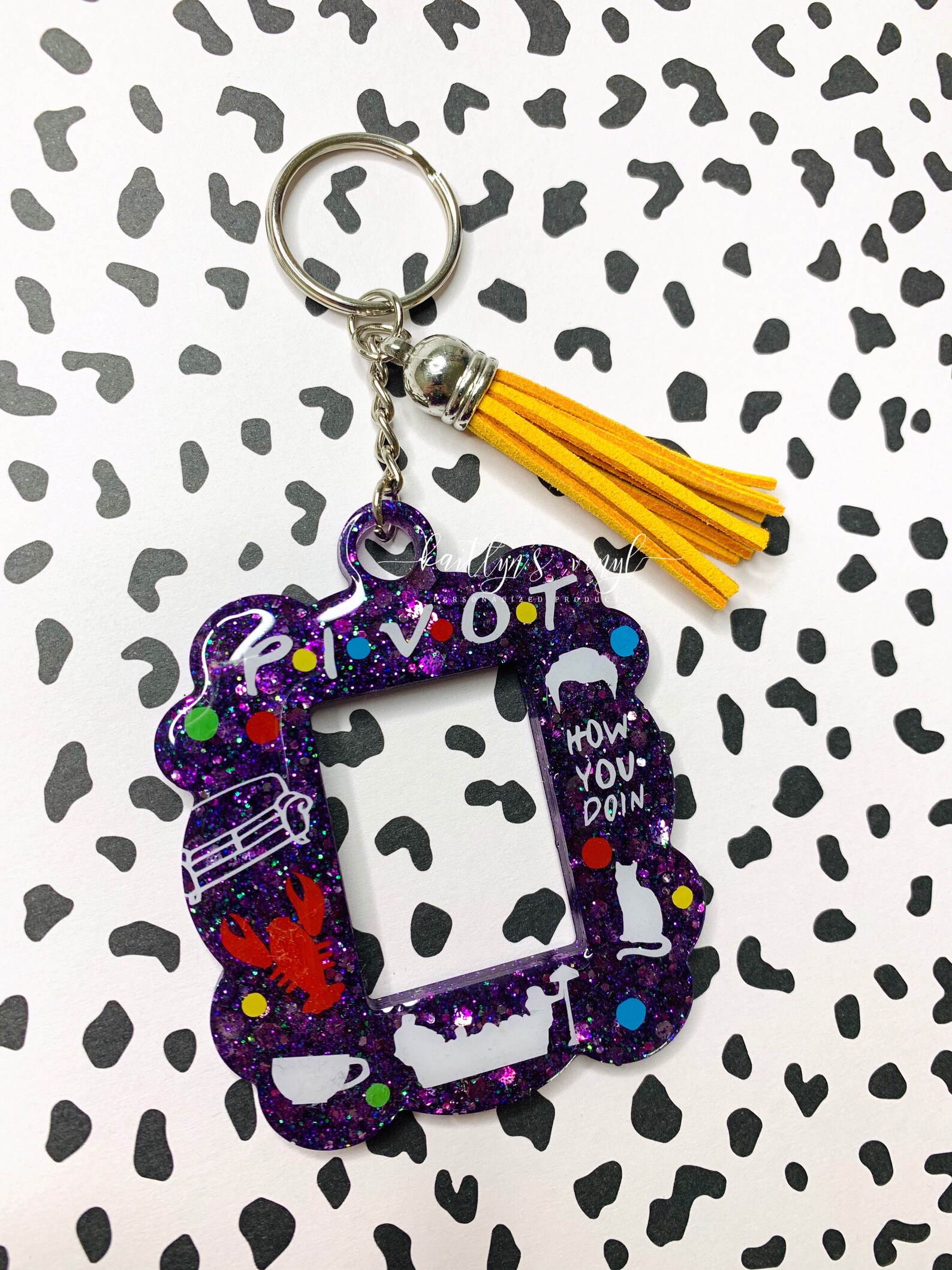Friends Keychain Acrylic Keychain Tv Show Keychain Etsy