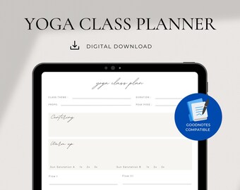 Yoga Class Planner | PDF Download